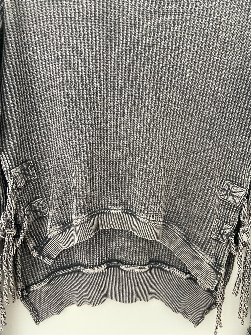 Free People Waffle Knit Long Sleeve Top - Picture 4 of 9